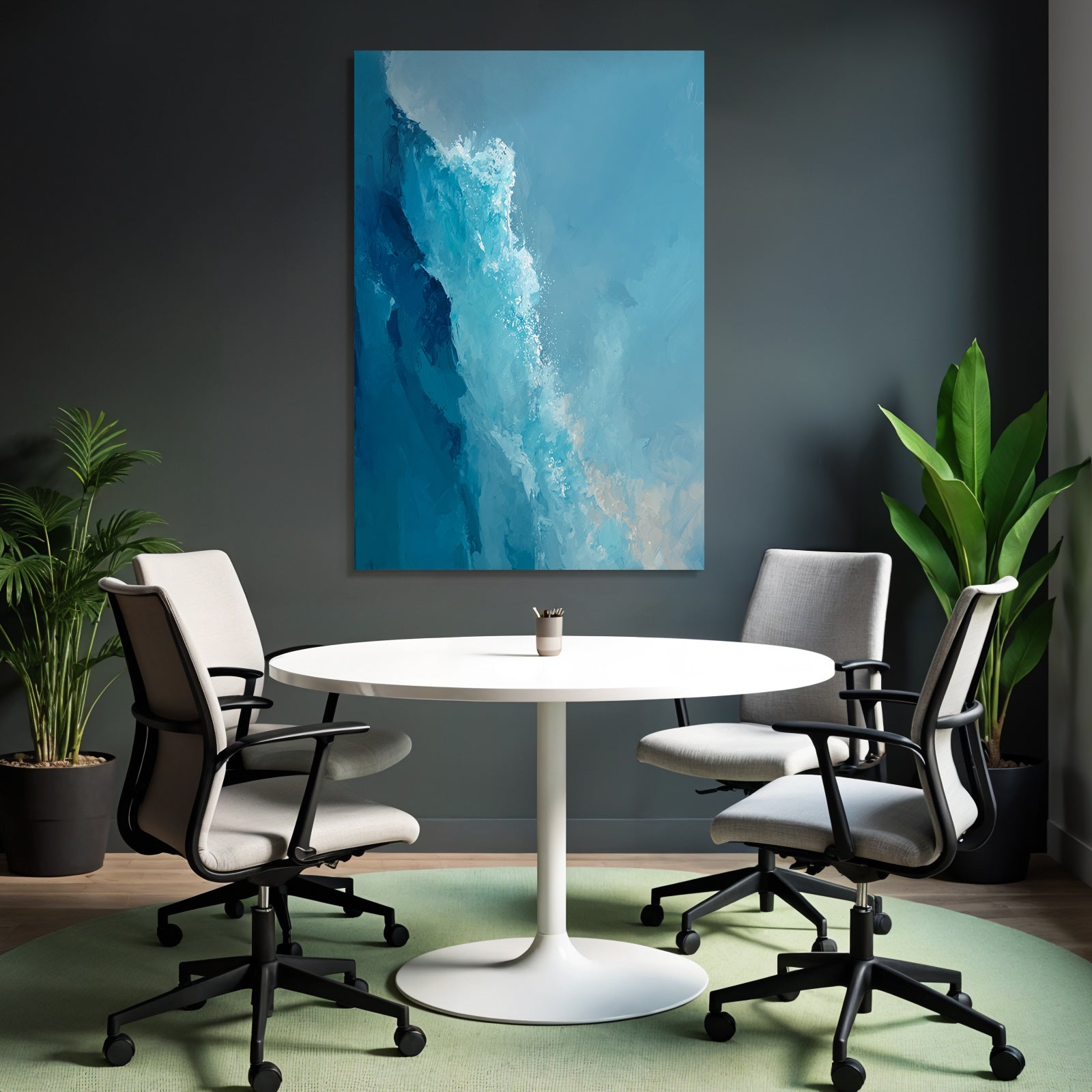 Abstrakte Wasserbewegung In Blau