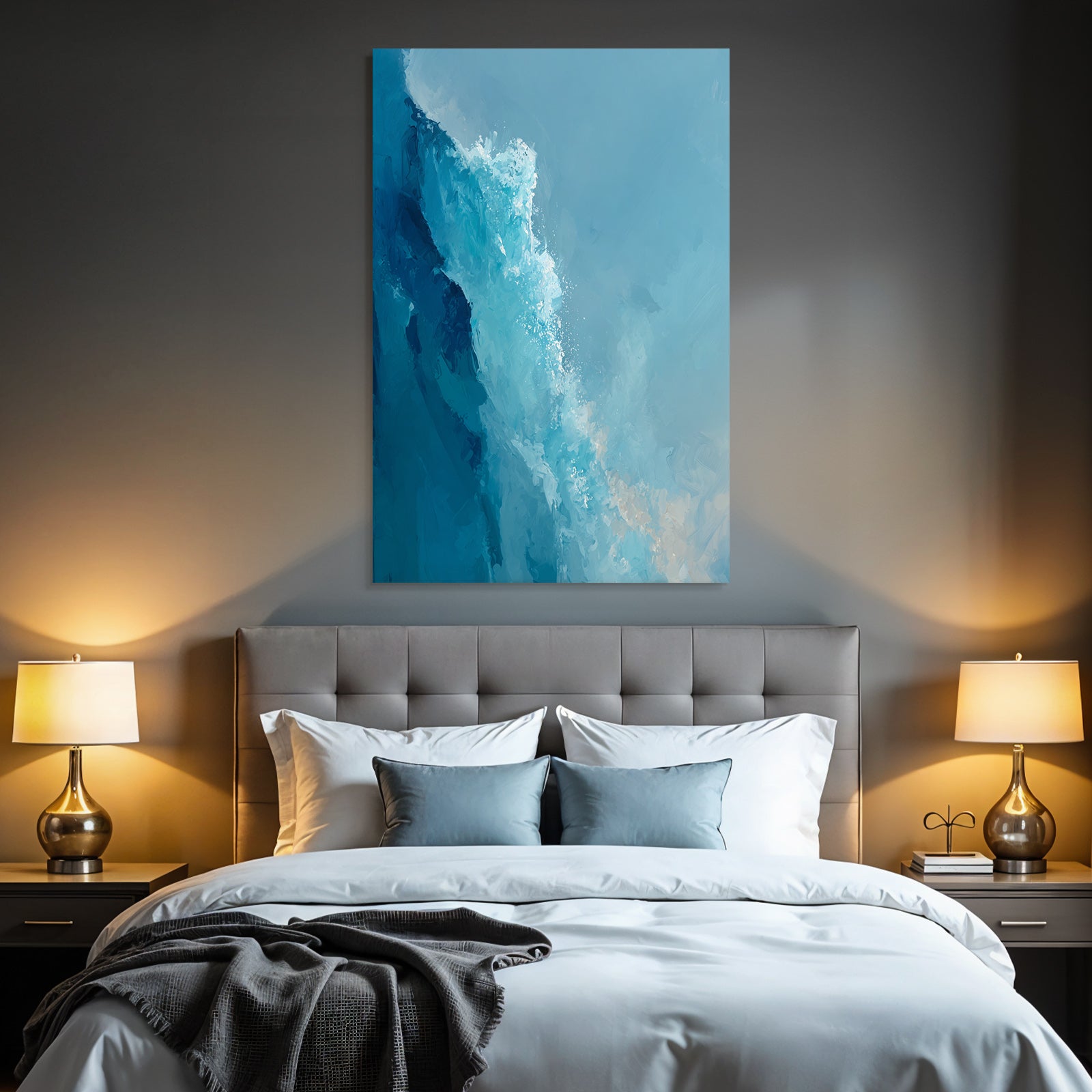 Abstrakte Wasserbewegung In Blau