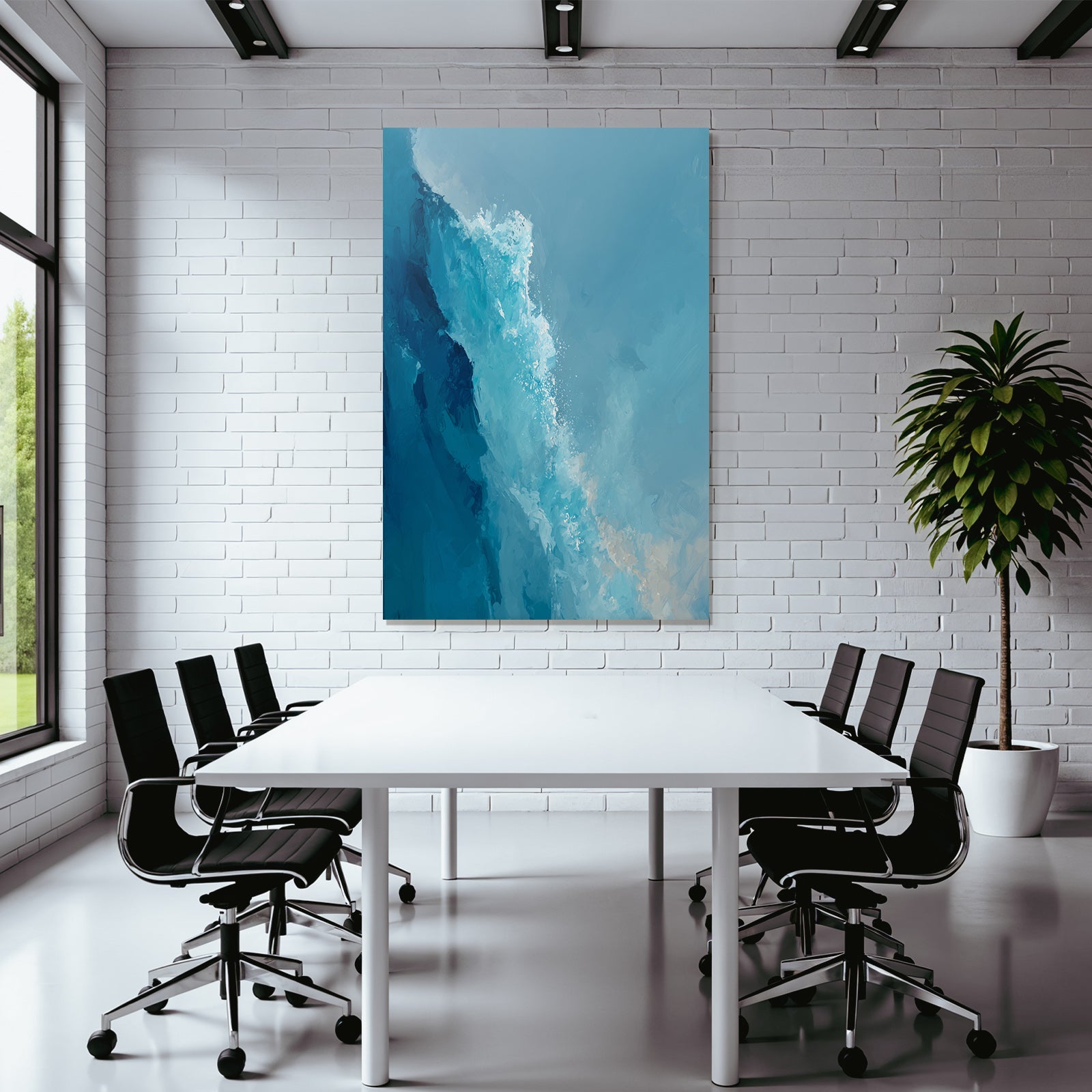 Abstrakte Wasserbewegung In Blau