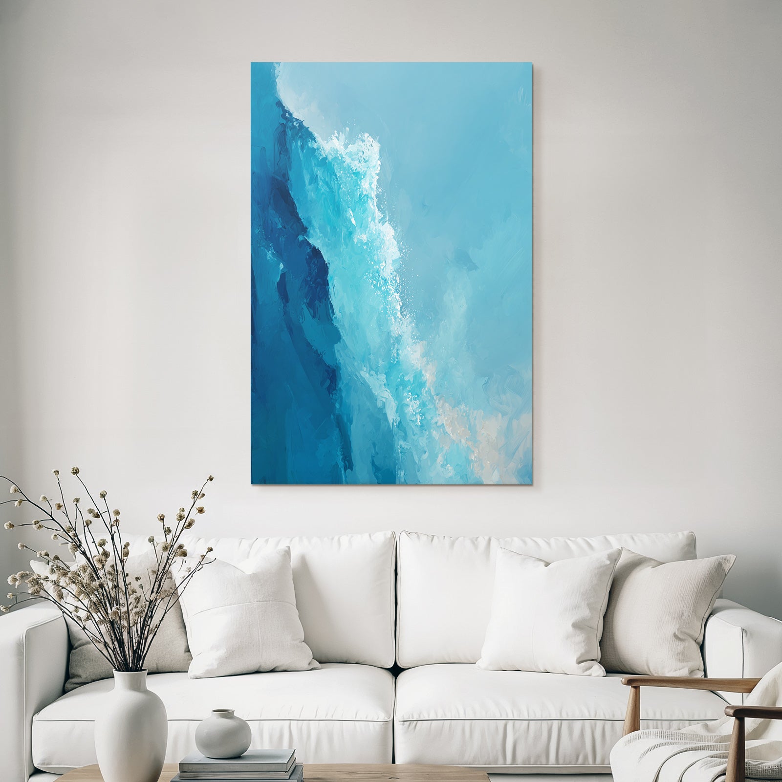 Abstrakte Wasserbewegung In Blau