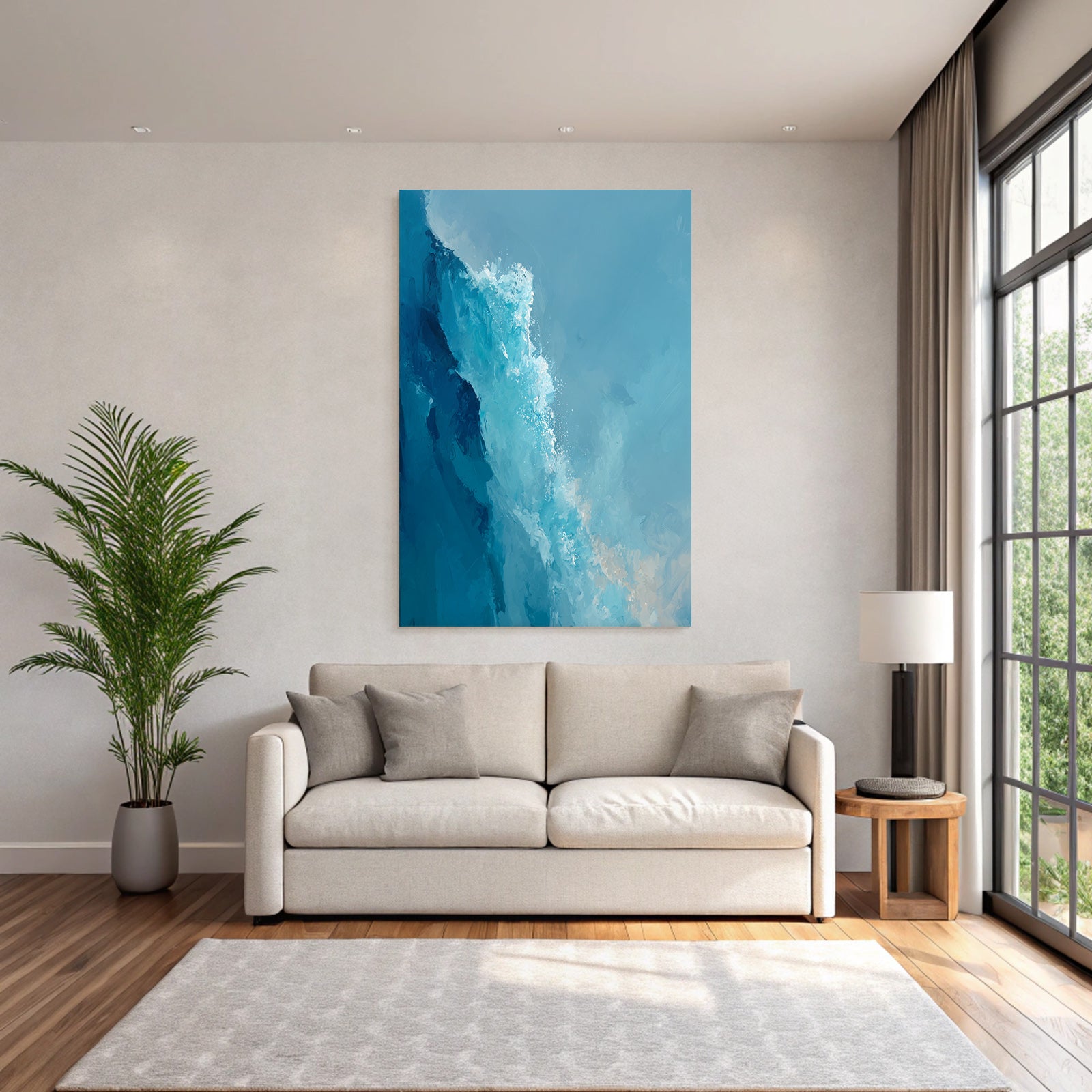 Abstrakte Wasserbewegung In Blau
