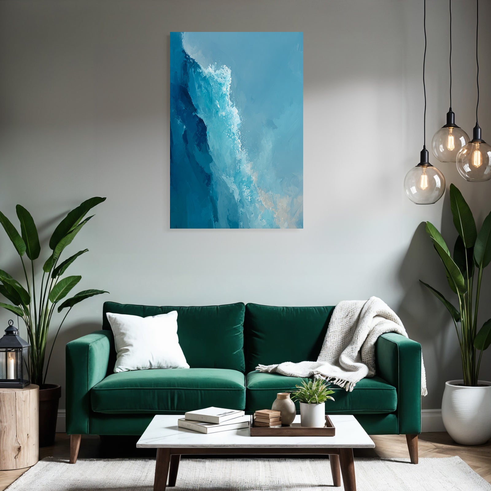 Abstrakte Wasserbewegung In Blau