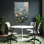 Bunte Wildblumenwiese Mit Sanftem Verschwommenem Hintergrund