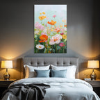 Lebendige Bunte Blumenmalerei