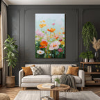 Lebendige Bunte Blumenmalerei