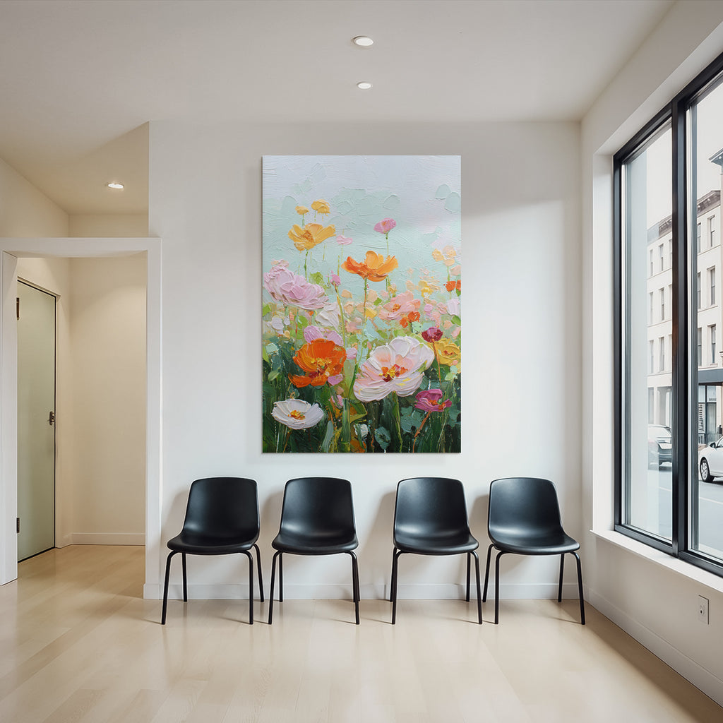 Lebendige Bunte Blumenmalerei