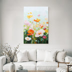 Lebendige Bunte Blumenmalerei