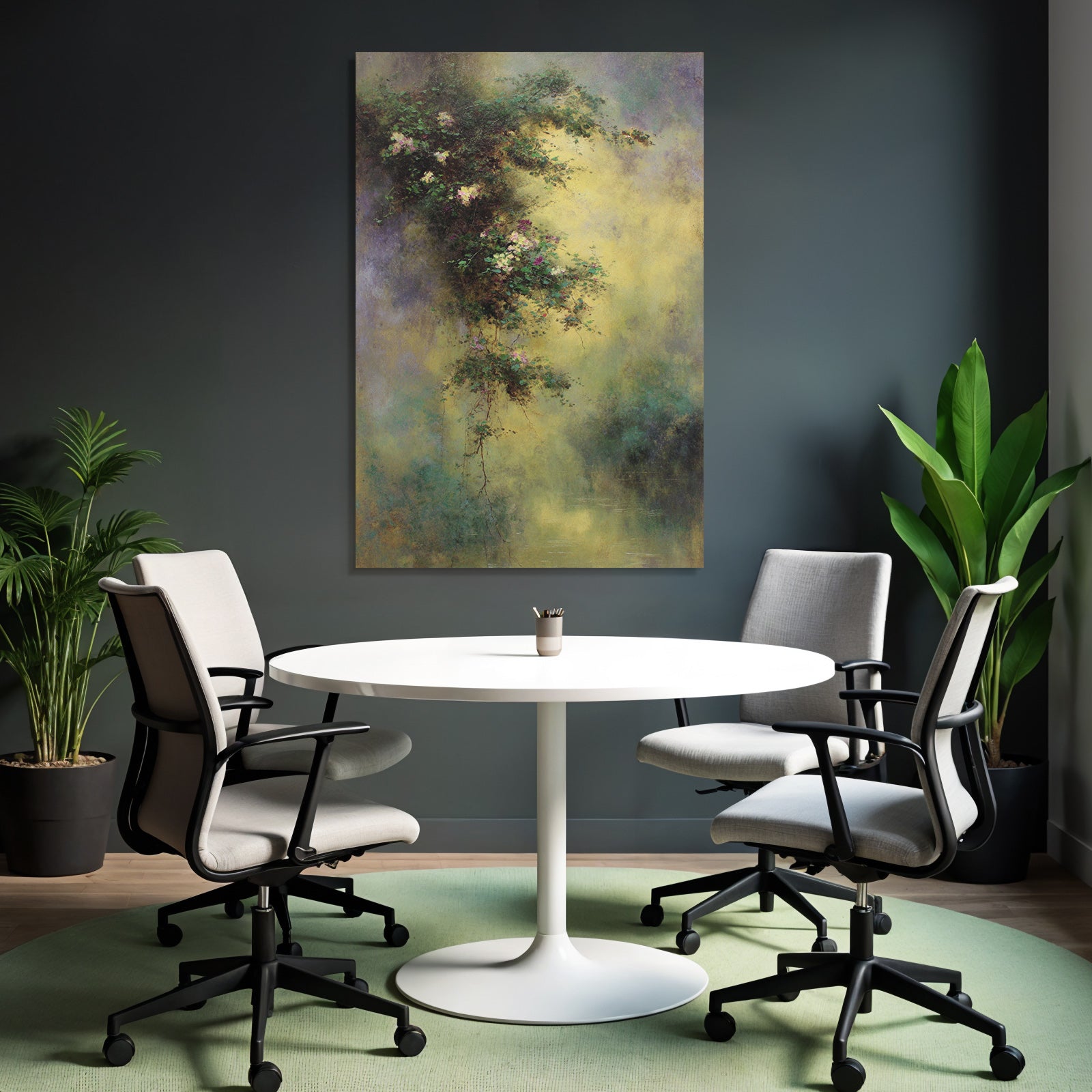 Sanftes Bild Mit Blumen Und Lichtspiel