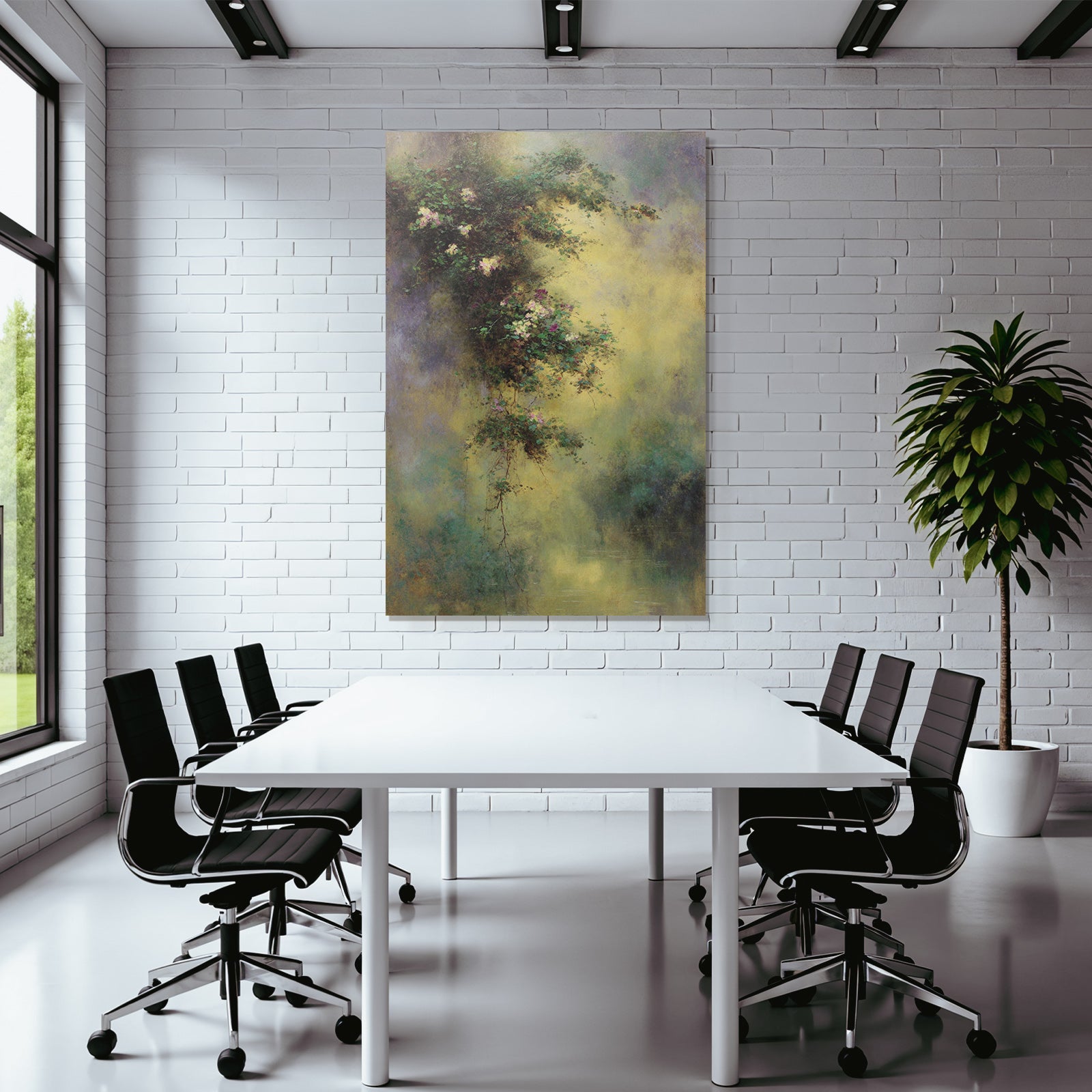 Sanftes Bild Mit Blumen Und Lichtspiel
