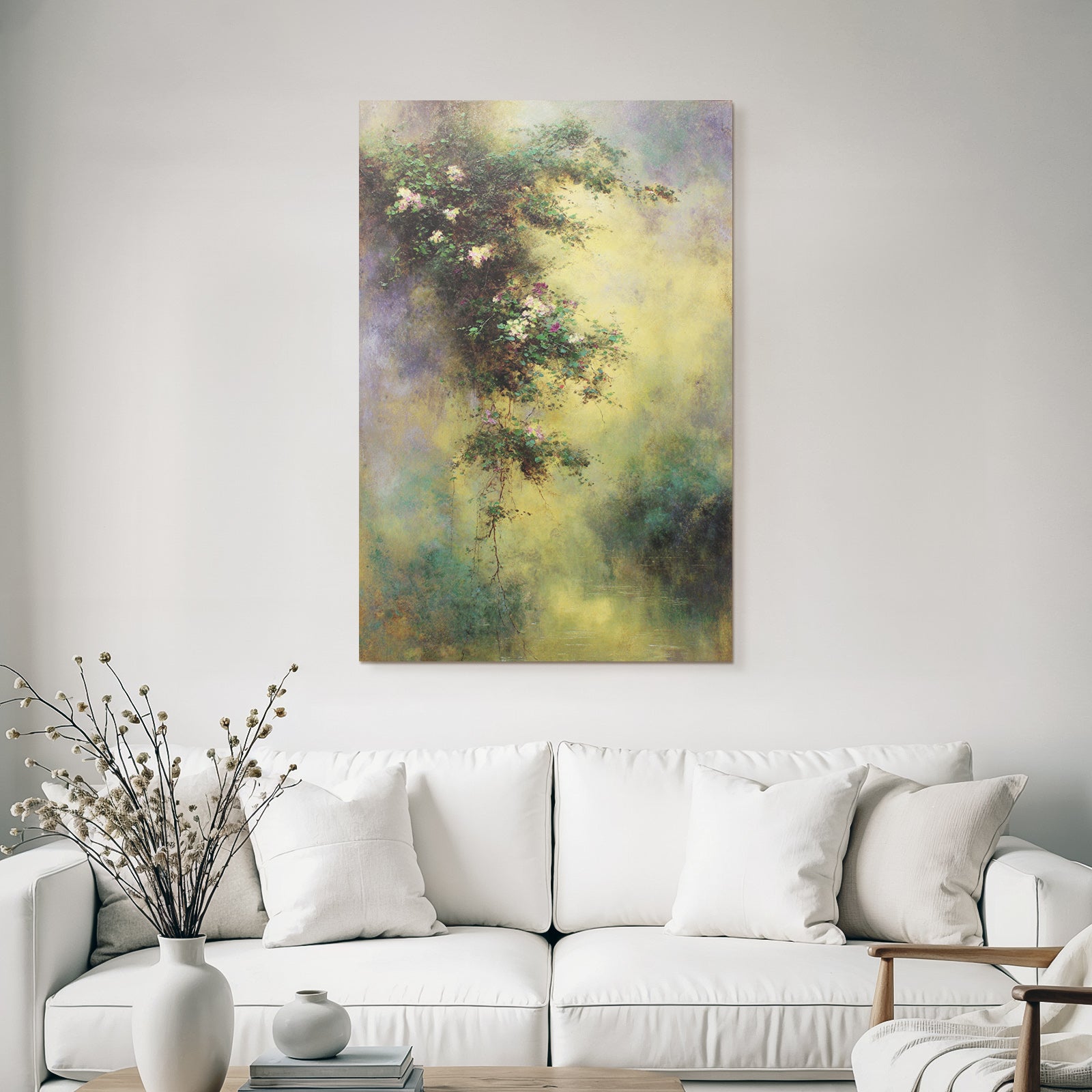 Sanftes Bild Mit Blumen Und Lichtspiel