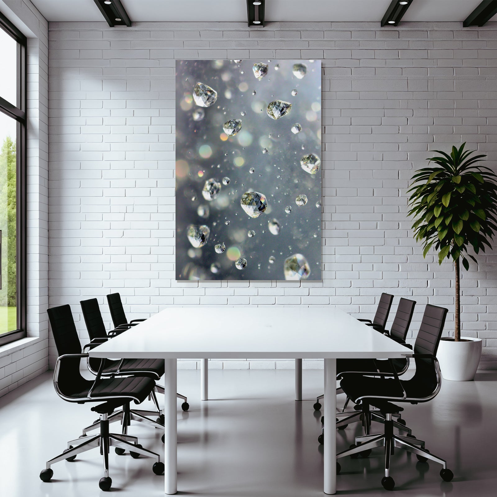 Wassertropfen Und Lichtreflexe