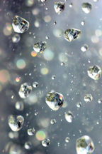 Wassertropfen Und Lichtreflexe | Wasserfaelle und Tropfen | Natur