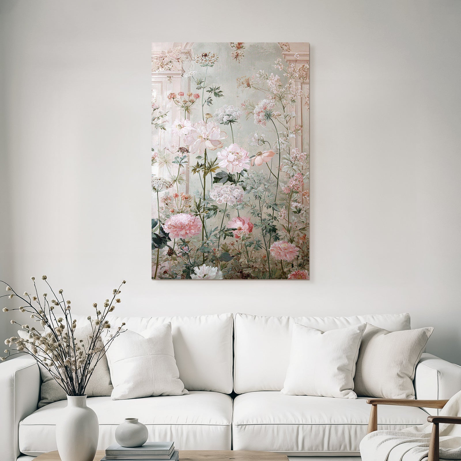 Zartes Pastell Blumenarrangement