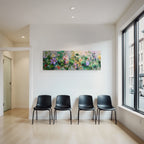 Bunte Blumenillustration Mit Vielfältiger Pflanzenpracht