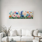 Buntes Blumenarrangement Impasto Gemälde