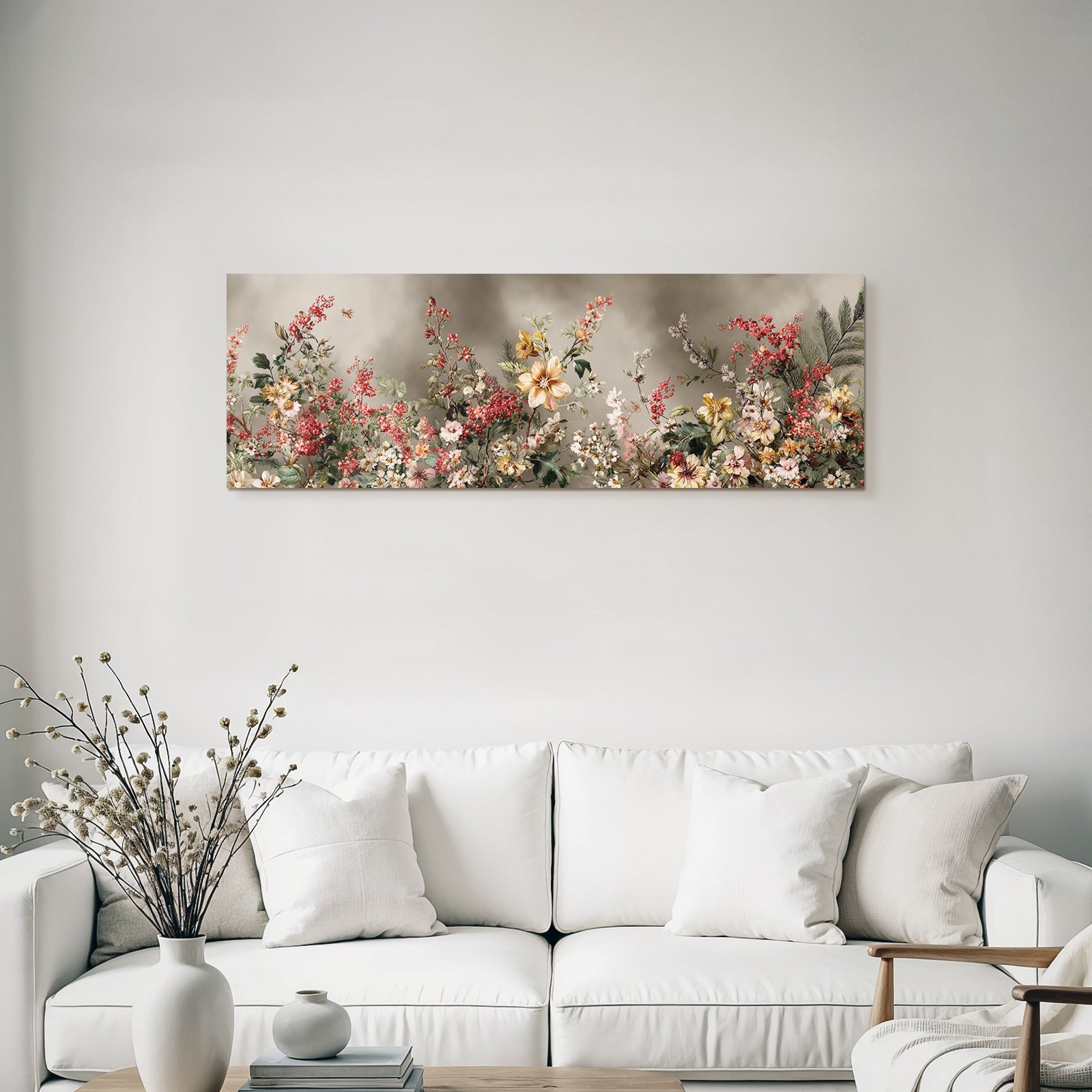 Elegantes Blumenarrangement Mit Rot Rosa Gelb Und Weissen Blüten