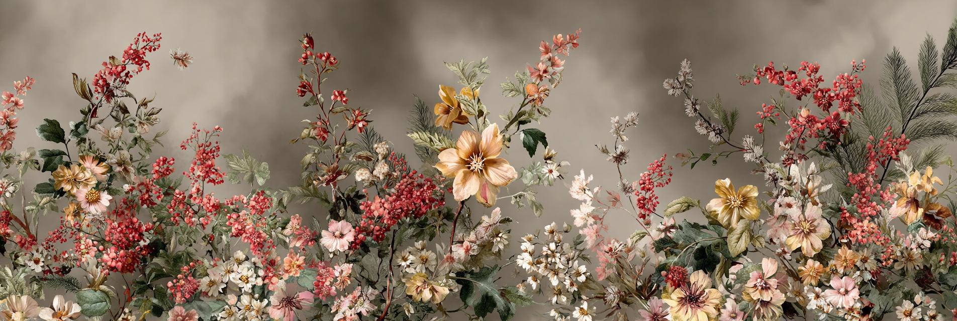 Elegantes Blumenarrangement Mit Rot Rosa Gelb Und Weissen Blüten | Wasserfaelle und Tropfen | Natur