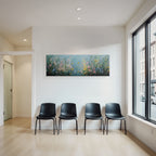 Farbenfrohes Blumenfeld Im Impressionistischen Stil
