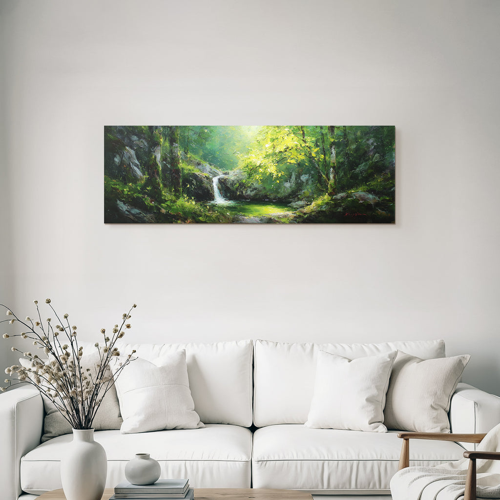 Idyllische Landschaft Mit Wasserfall