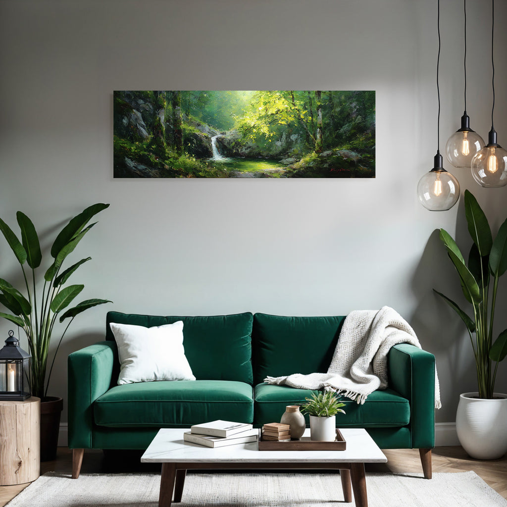 Idyllische Landschaft Mit Wasserfall