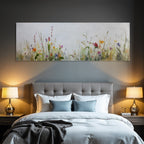 Impressionistische Blumenwiese Mit Wilden Blumen