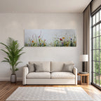 Impressionistische Blumenwiese Mit Wilden Blumen