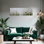 Impressionistische Blumenwiese Mit Wilden Blumen