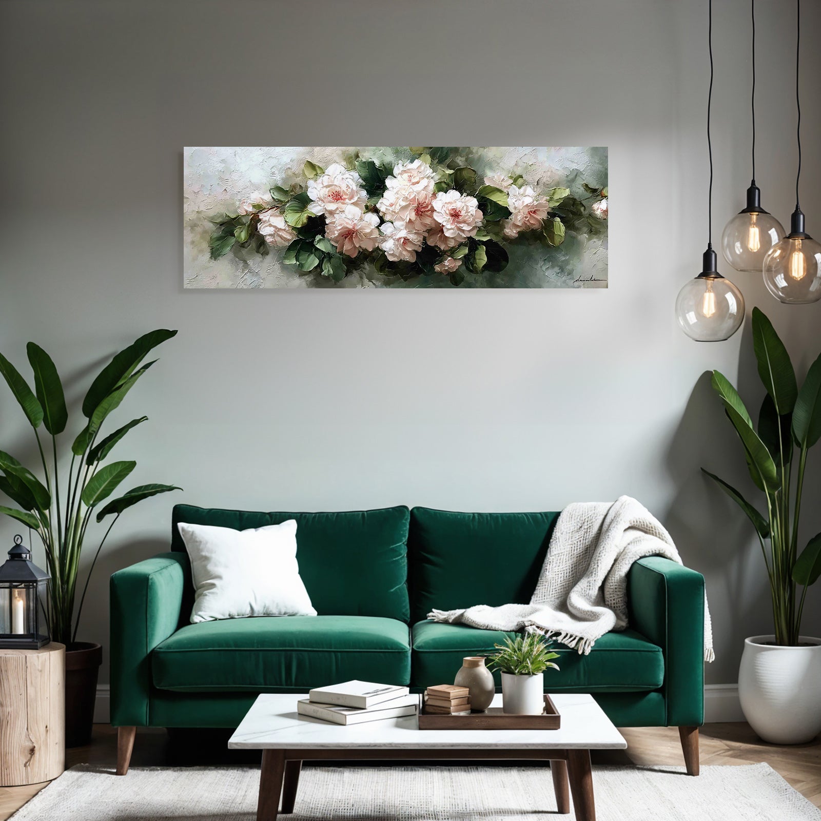 Sanfte Rosa Blüten Mit Grünen Blättern