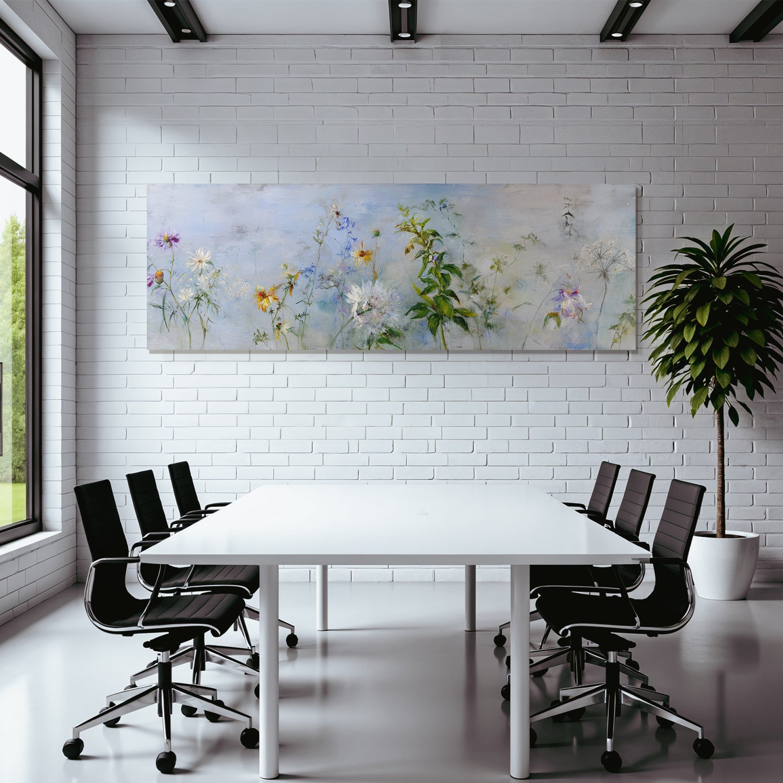 Zarte Wiesenblumen Vor Weichem Hintergrund