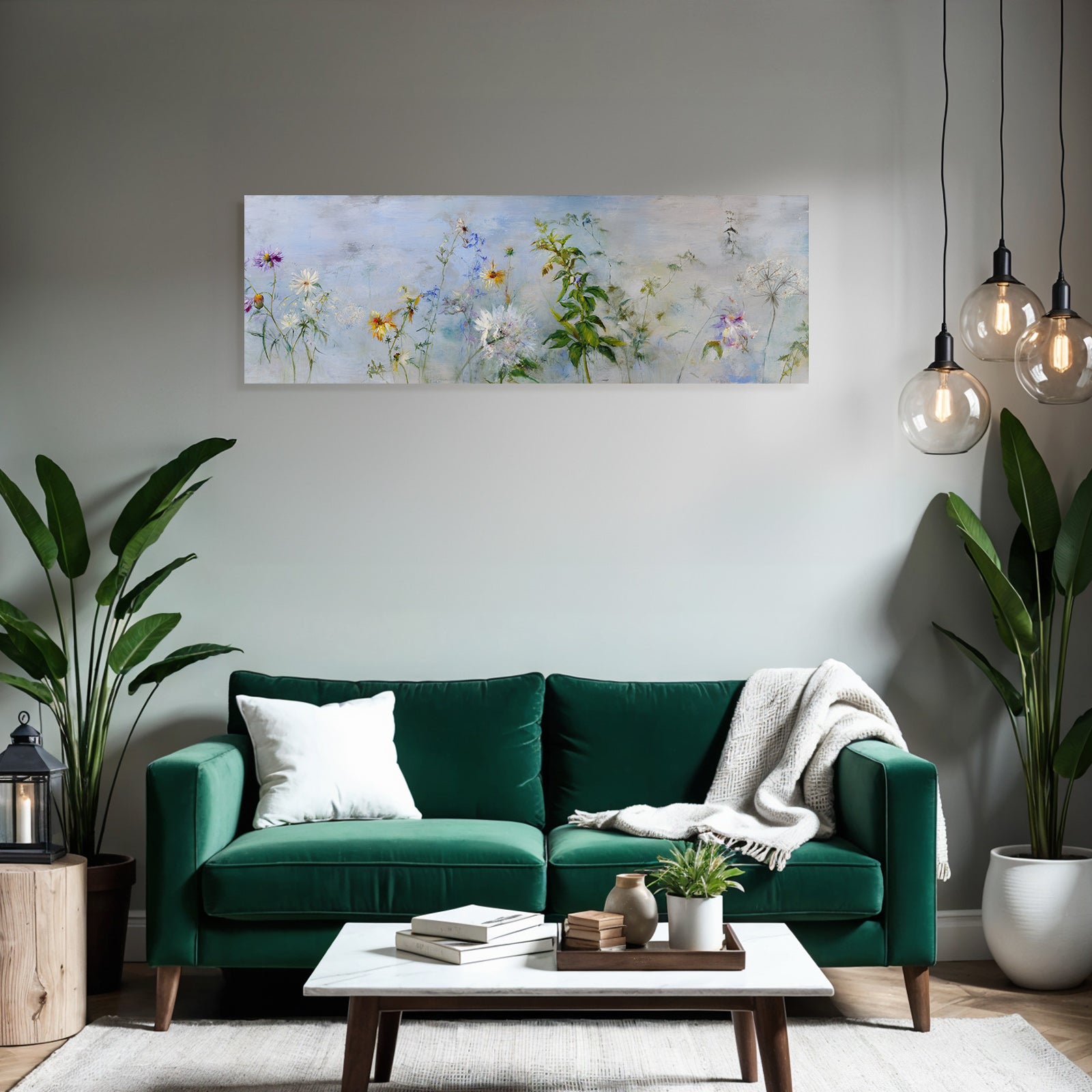 Zarte Wiesenblumen Vor Weichem Hintergrund