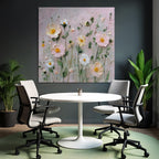 Blumenrelief Mit Impressionistischen Pastellfarben