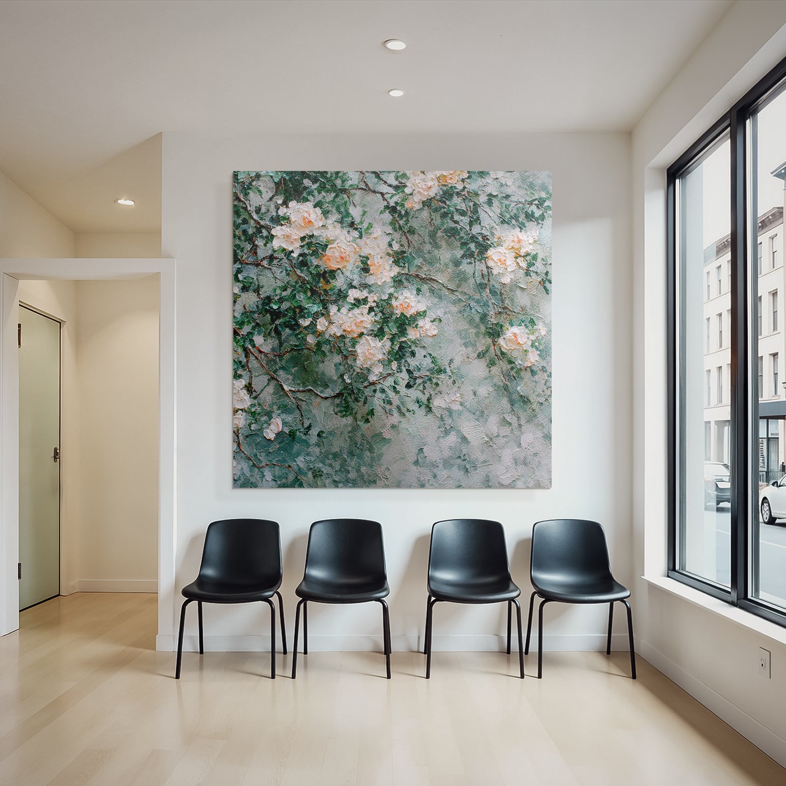 Rosenkunstwerk Sanfte Pinselstriche Impressionistische Darstellung