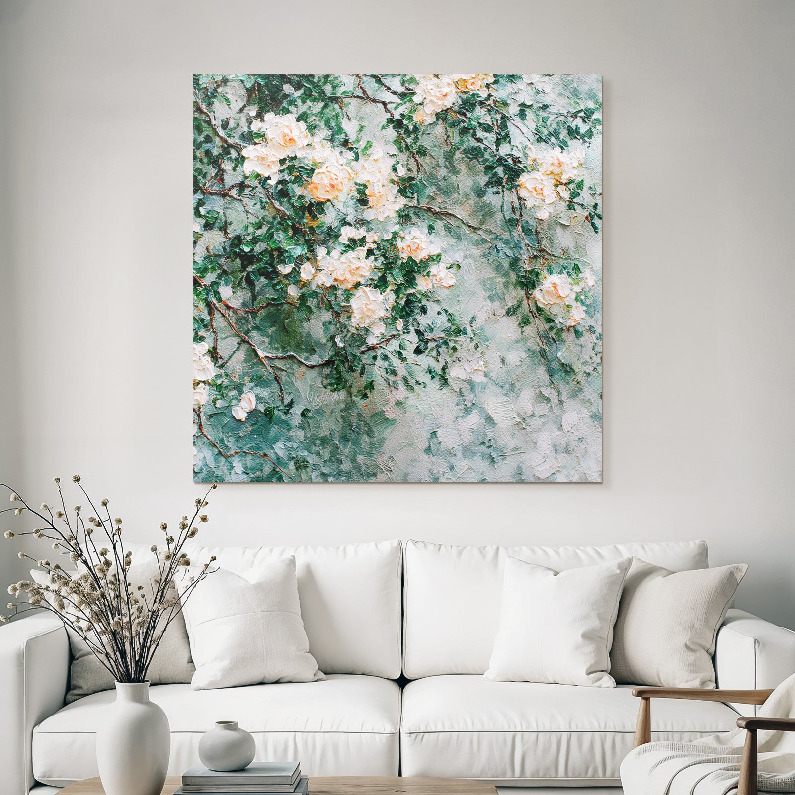 Rosenkunstwerk Sanfte Pinselstriche Impressionistische Darstellung