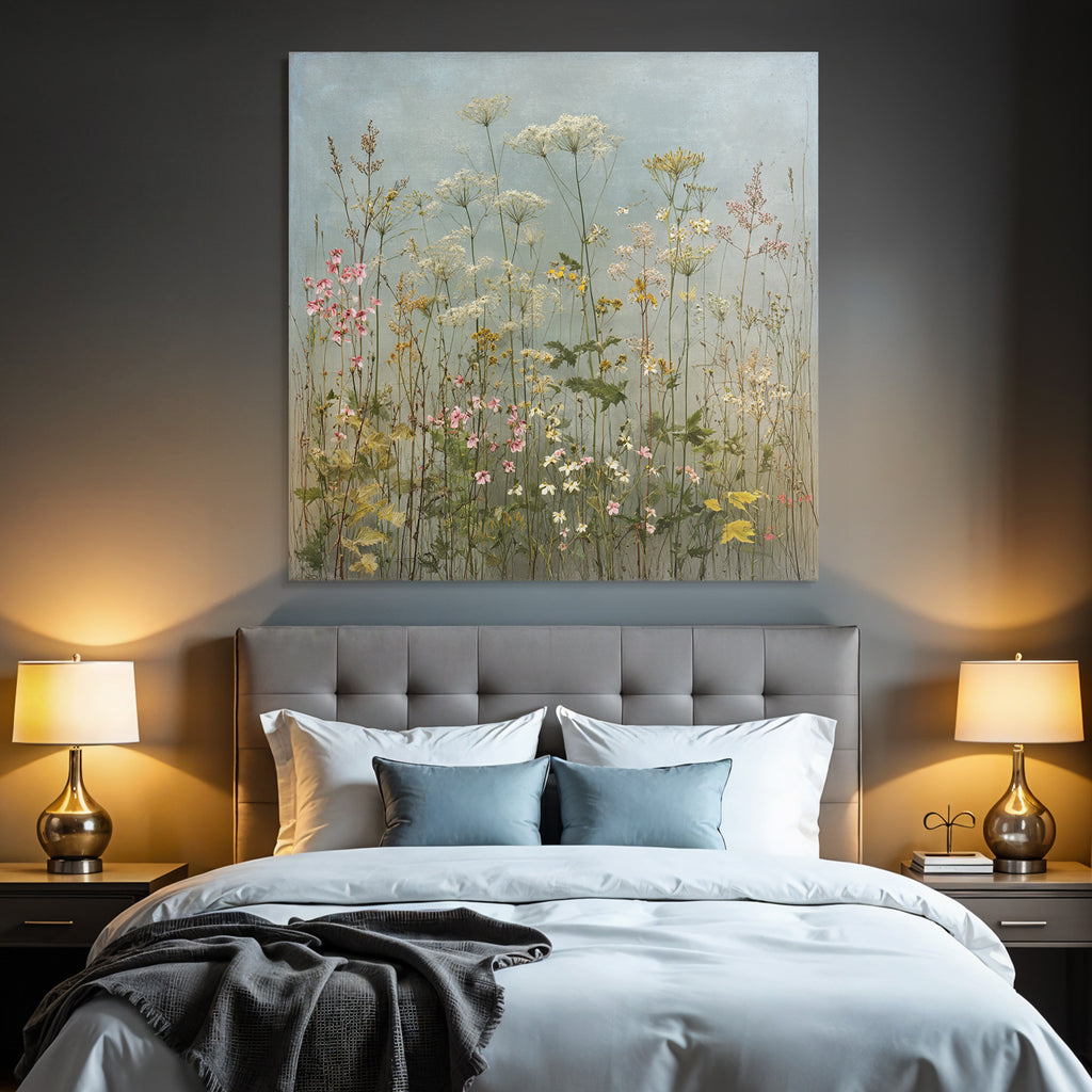 Wiese Mit Zarten Wildblumen