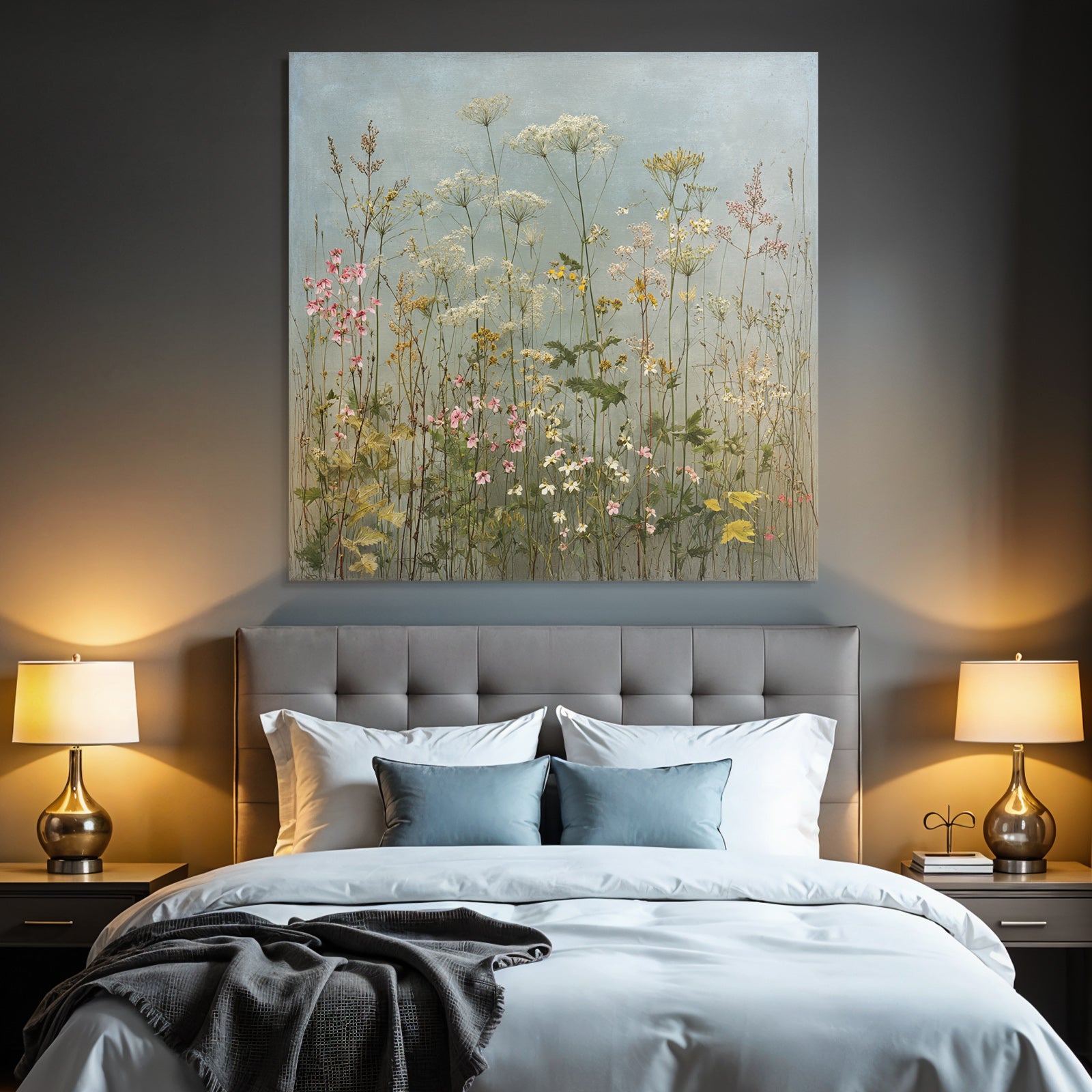 Wiese Mit Zarten Wildblumen