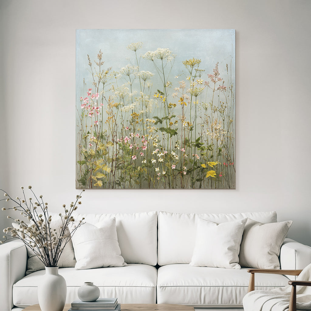 Wiese Mit Zarten Wildblumen