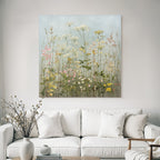 Wiese Mit Zarten Wildblumen