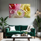 Bunte Tulpen In Funkelnden Blasen