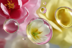 Bunte Tulpen In Funkelnden Blasen | Wasserfaelle und Tropfen | Natur