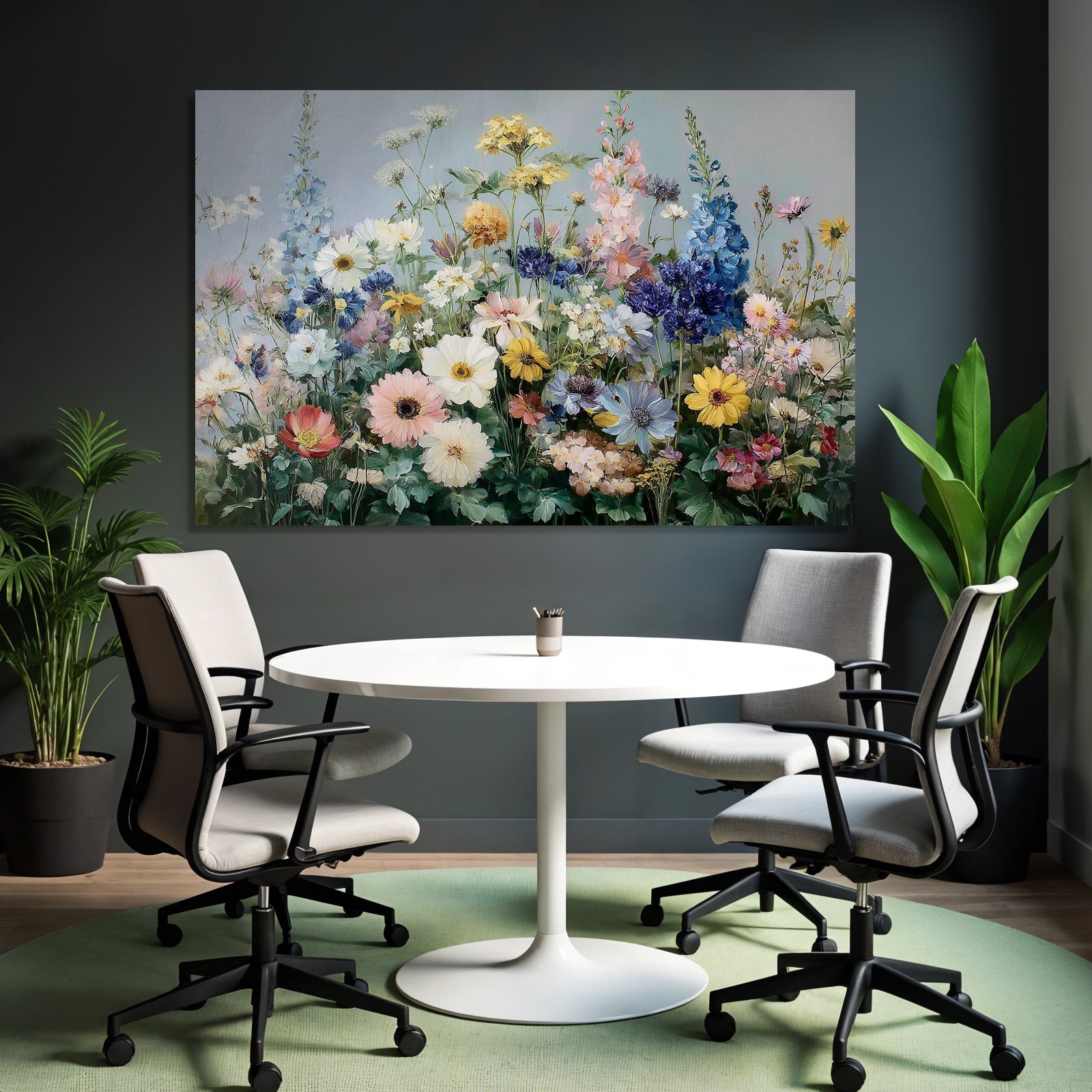 Bunte Blumenmalerei