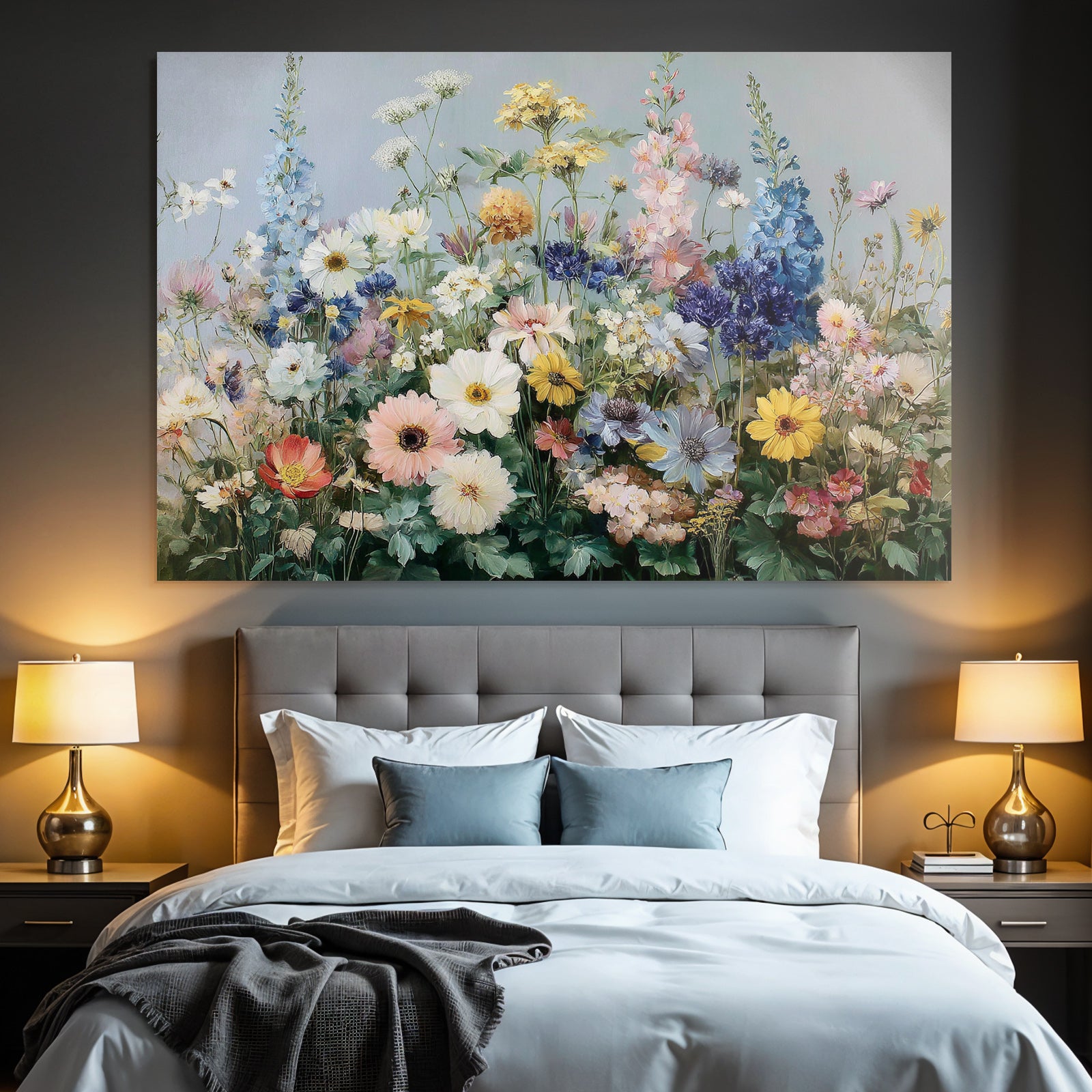 Bunte Blumenmalerei