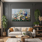 Bunte Blumenmalerei