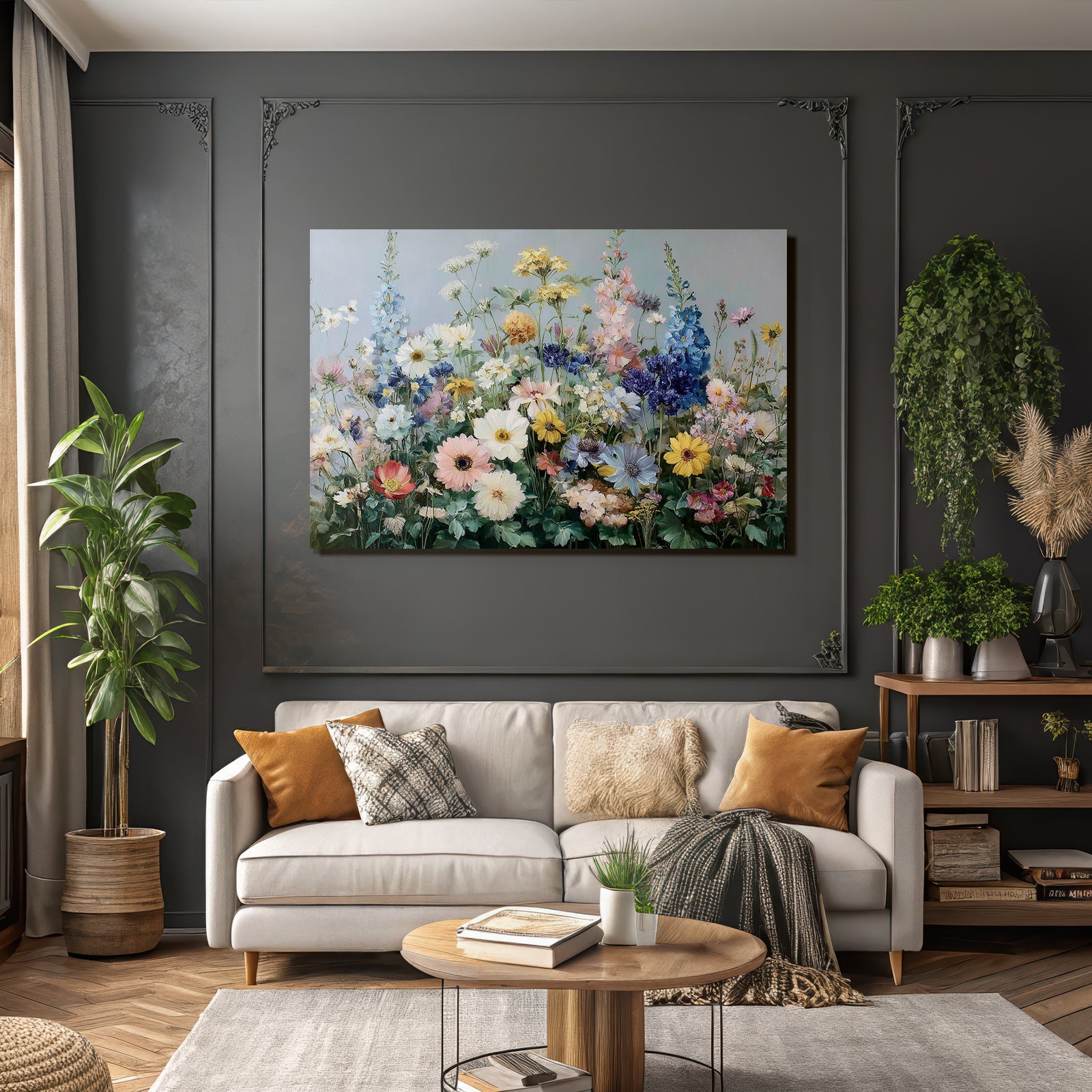 Bunte Blumenmalerei
