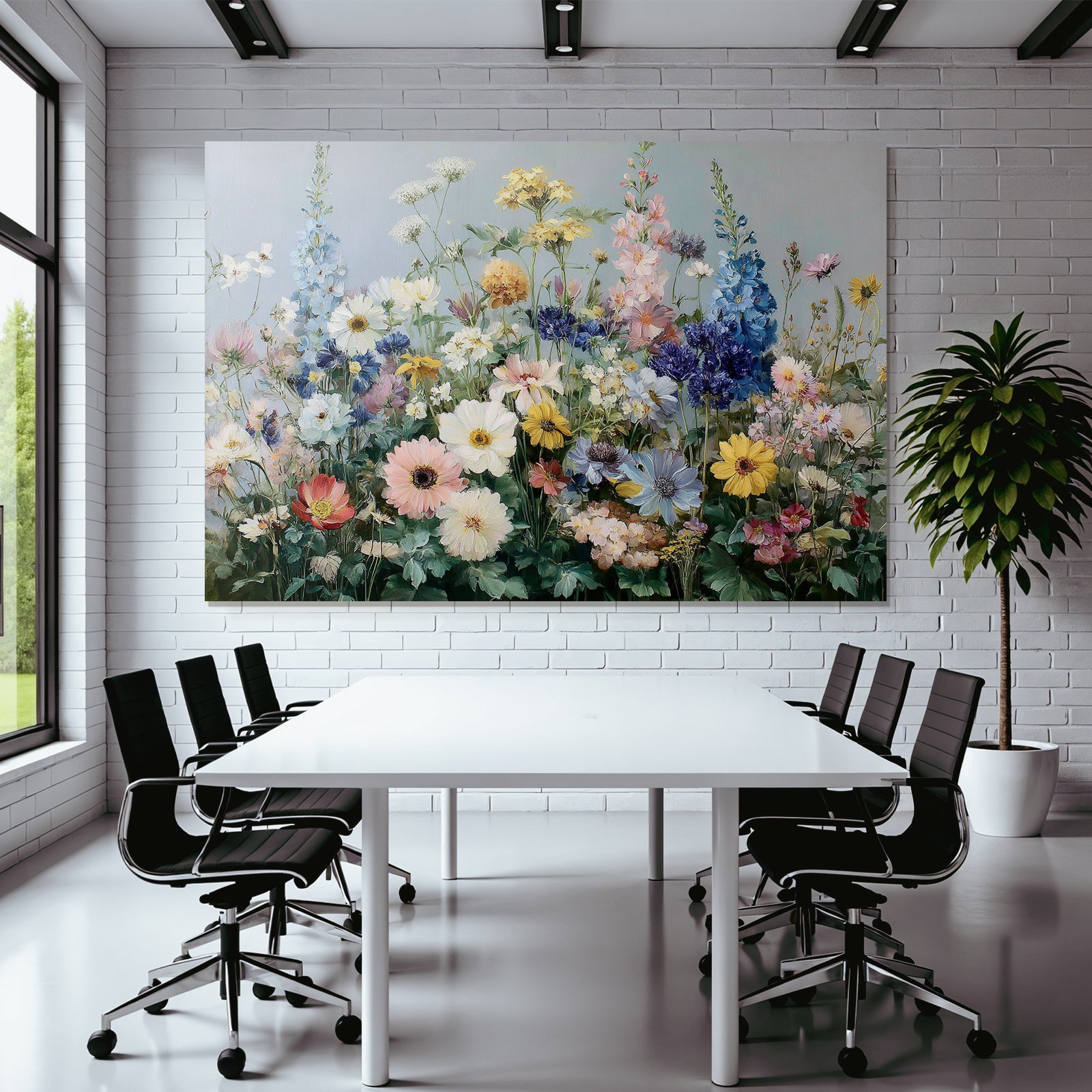Bunte Blumenmalerei