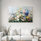 Bunte Blumenmalerei