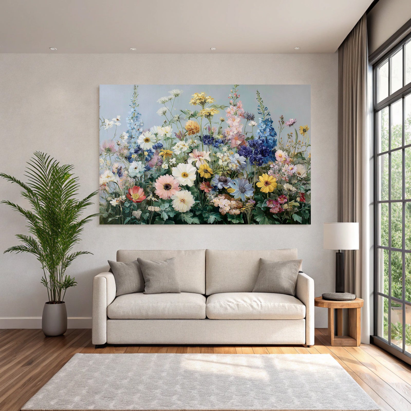 Bunte Blumenmalerei