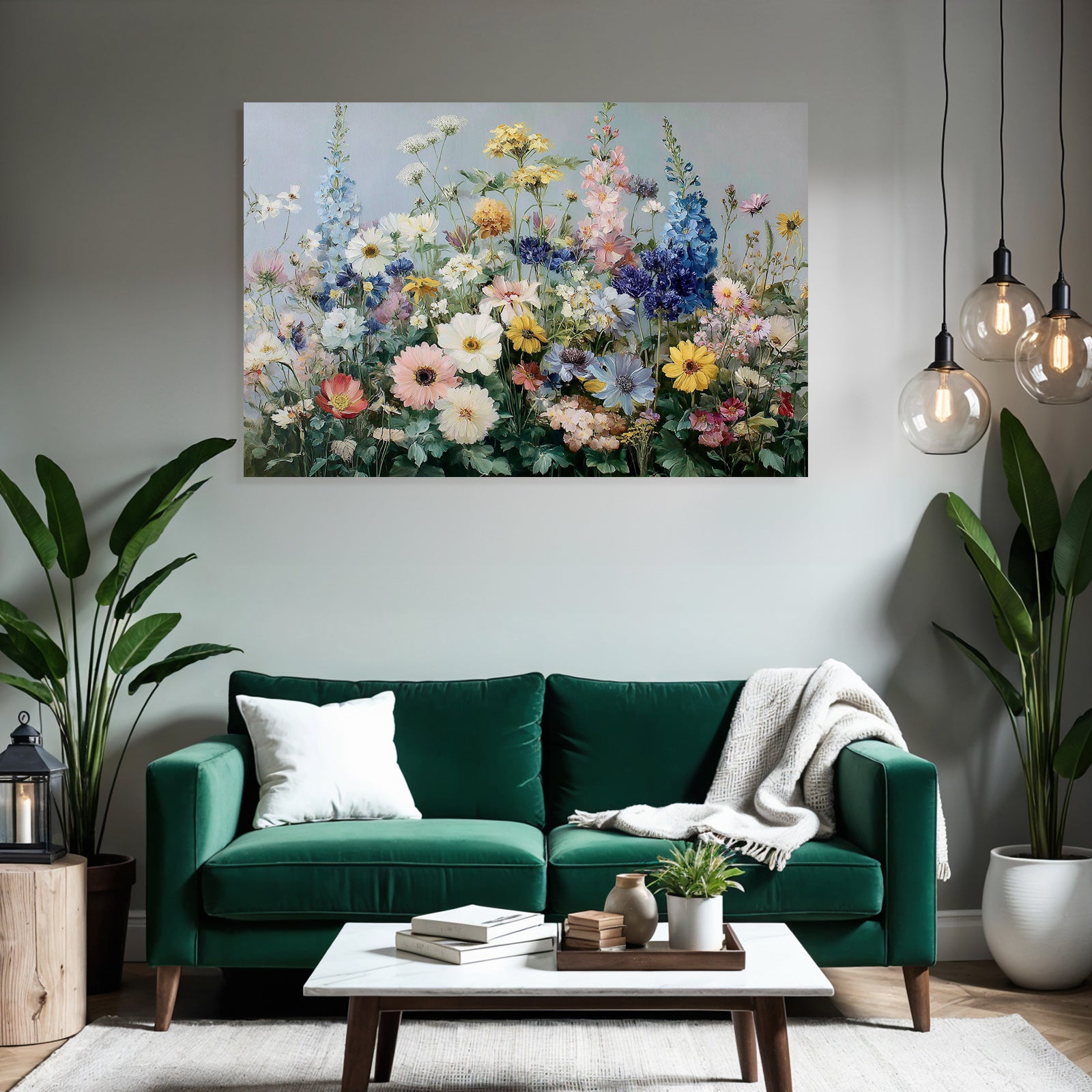 Bunte Blumenmalerei