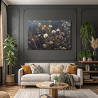 Schöne Blumenanordnung Mit Vielfältigen Blumen Und Weichem Hintergrund