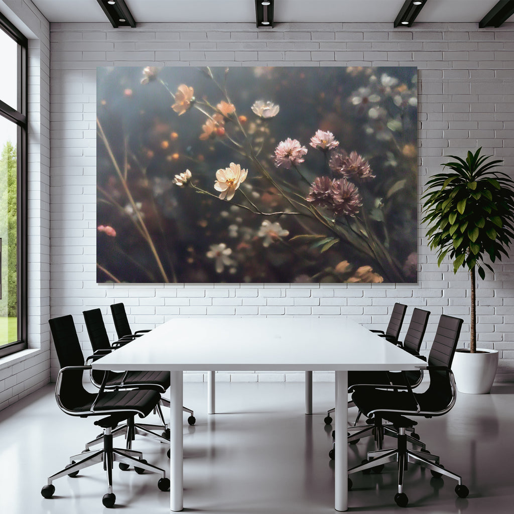 Schöne Blumenanordnung Mit Vielfältigen Blumen Und Weichem Hintergrund