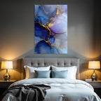 Design Mit Fluiden Farben Und Goldenen Adern